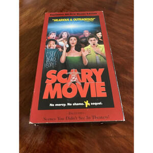 Scary Movie VHS Tape Rated R. Dimension Home Video